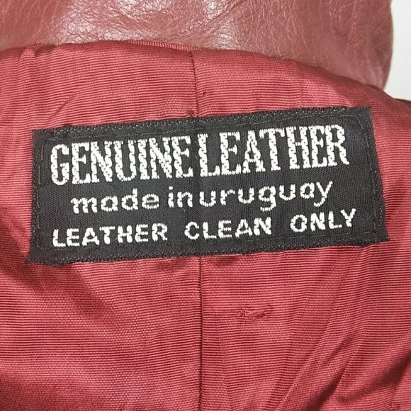 Vintage Cognac Leather Trench Coat – Timeless 90s Style, Size 7/8 - Picture 7 of 8